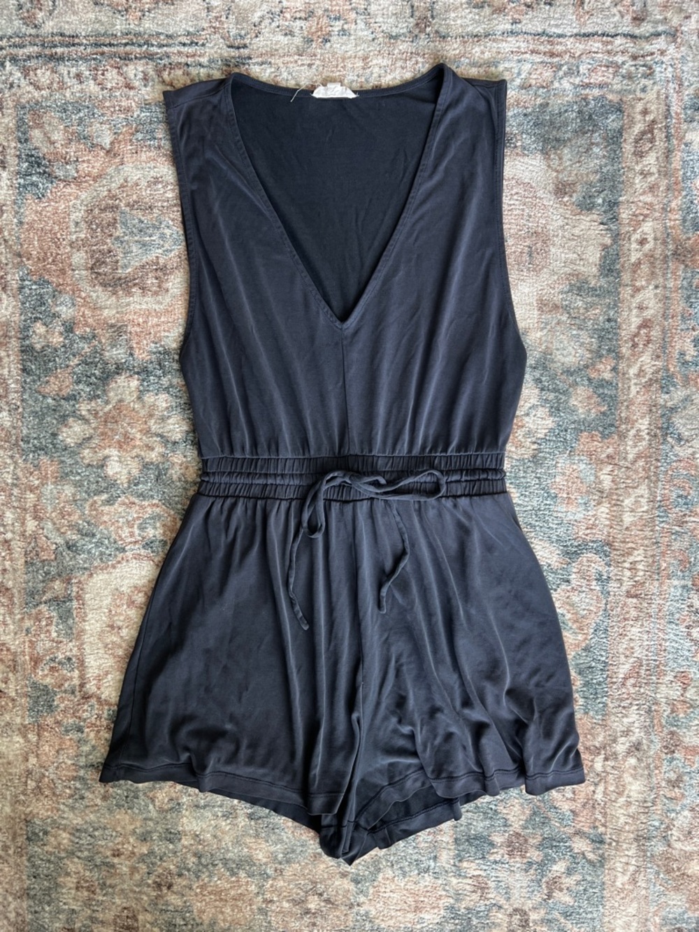 Silence + Noise Charcoal Gray Romper